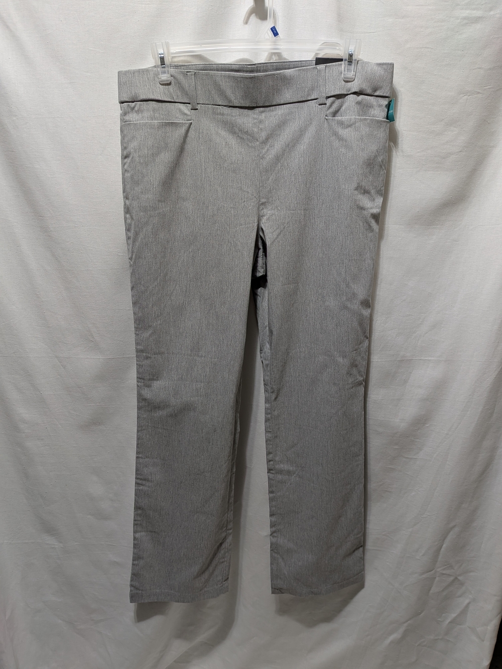 Maurices Light Gray Straight-Leg Dress Trousers